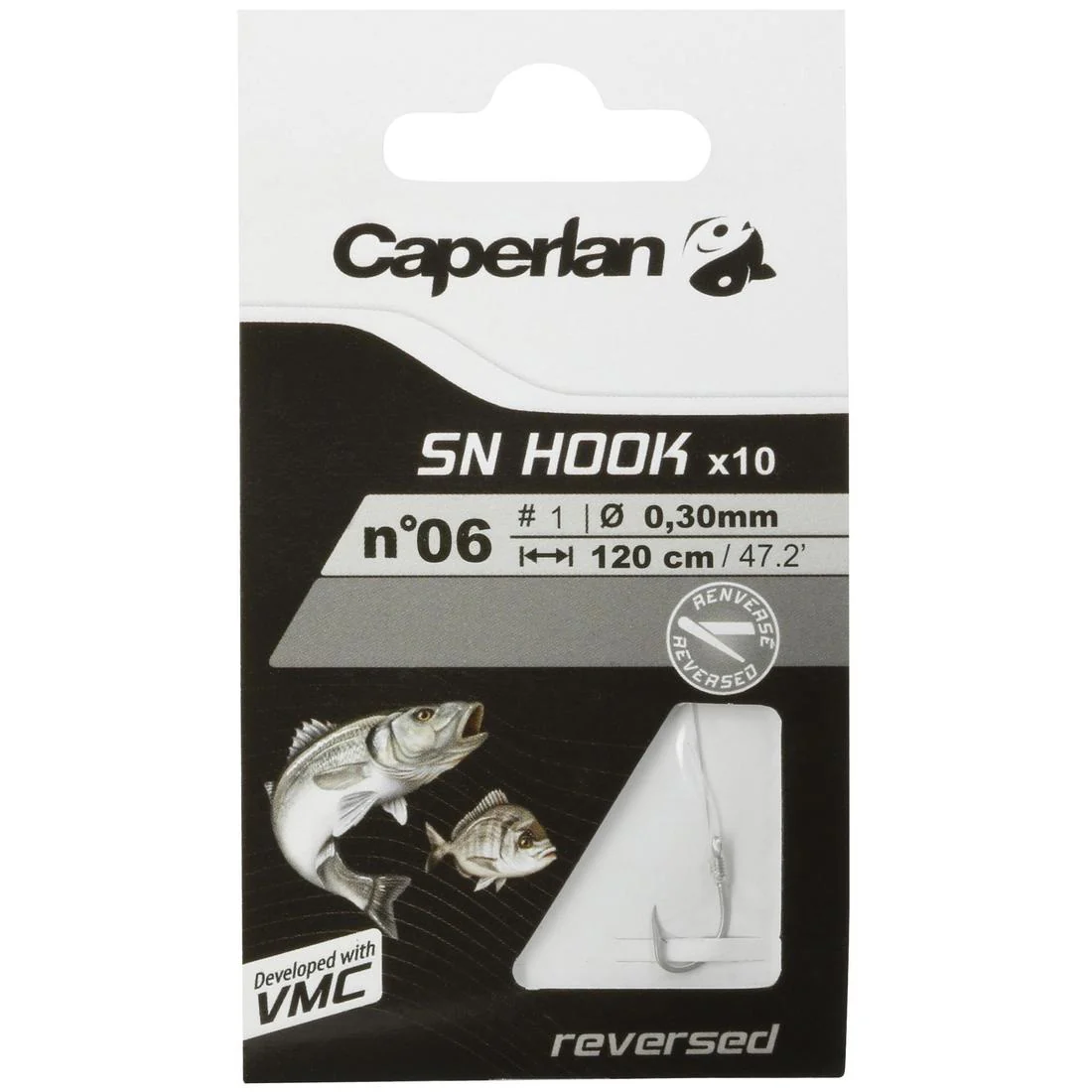 SN REVERSED spade-end hooks to line for sea fishing - Image 15