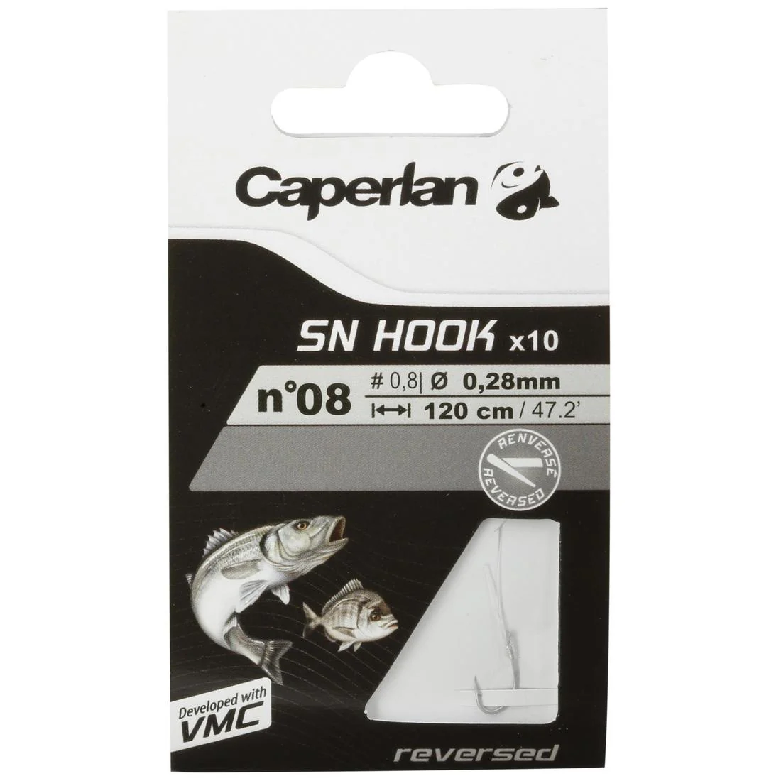 SN REVERSED spade-end hooks to line for sea fishing - Image 18
