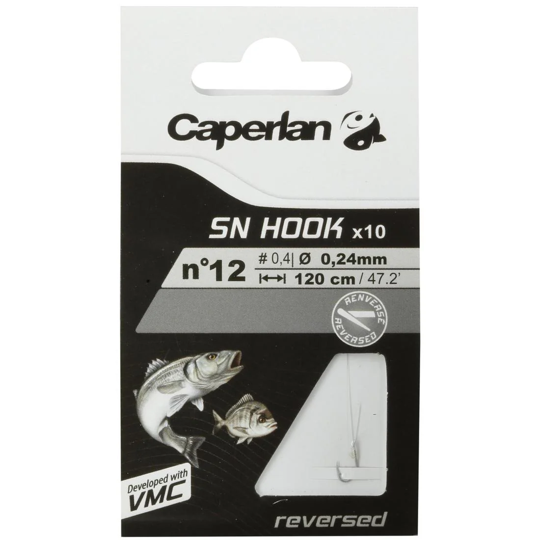 SN REVERSED spade-end hooks to line for sea fishing - Image 24