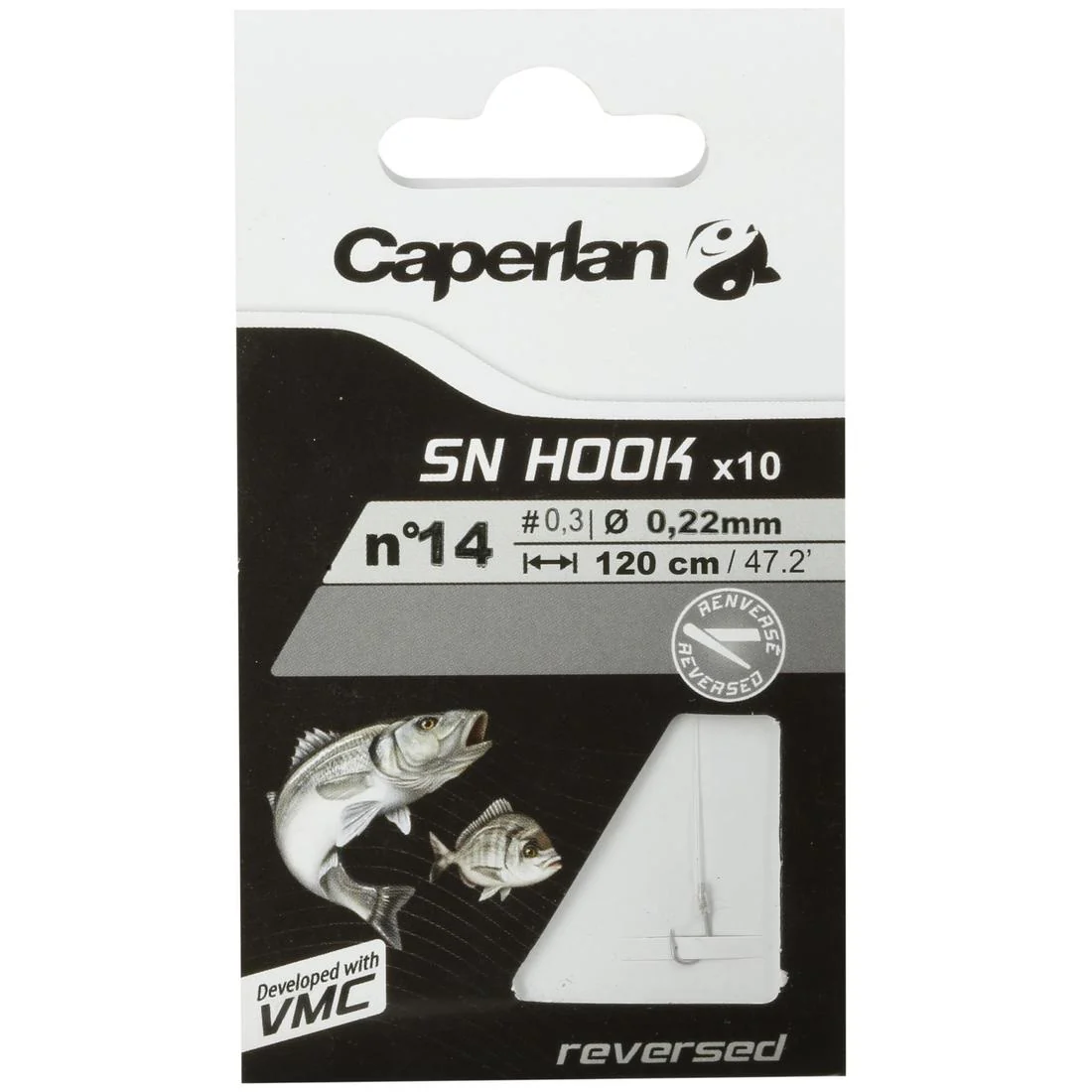 SN REVERSED spade-end hooks to line for sea fishing - Image 27