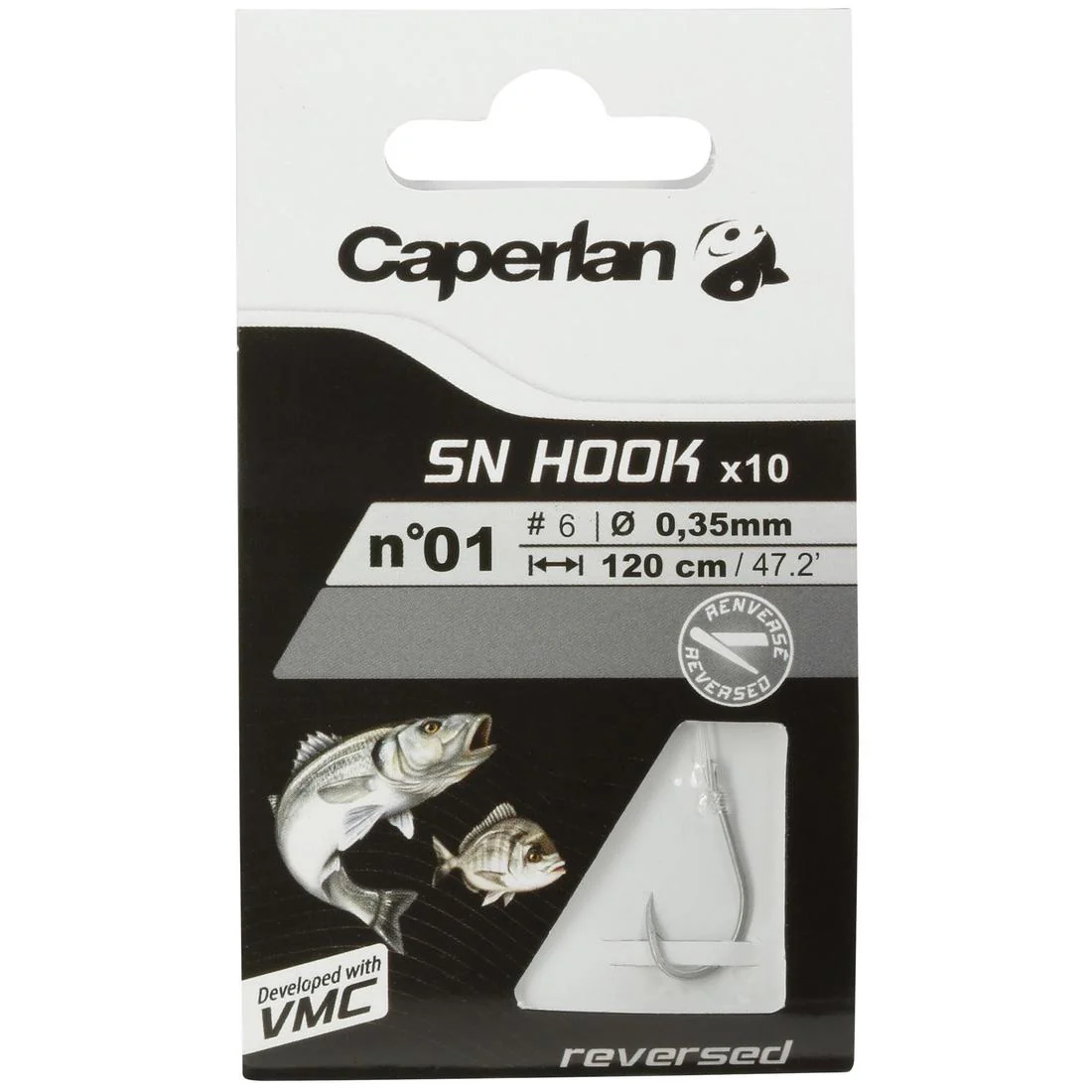 SN REVERSED spade-end hooks to line for sea fishing - Image 6