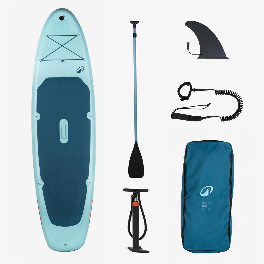 Inflatable stand-up paddleboard pack 10'6, 100 blue