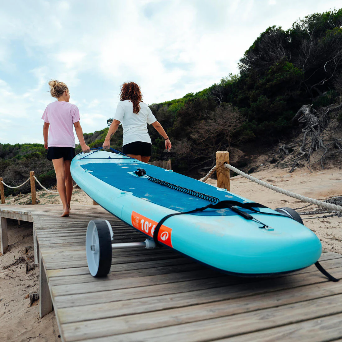 Inflatable stand-up paddleboard pack 10'6, 100 blue - Image 28