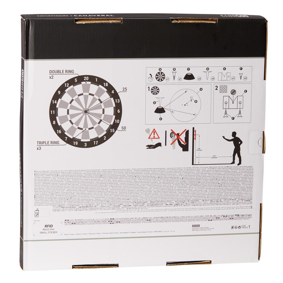 Steel Tip Dartboard Club 500 - Image 11