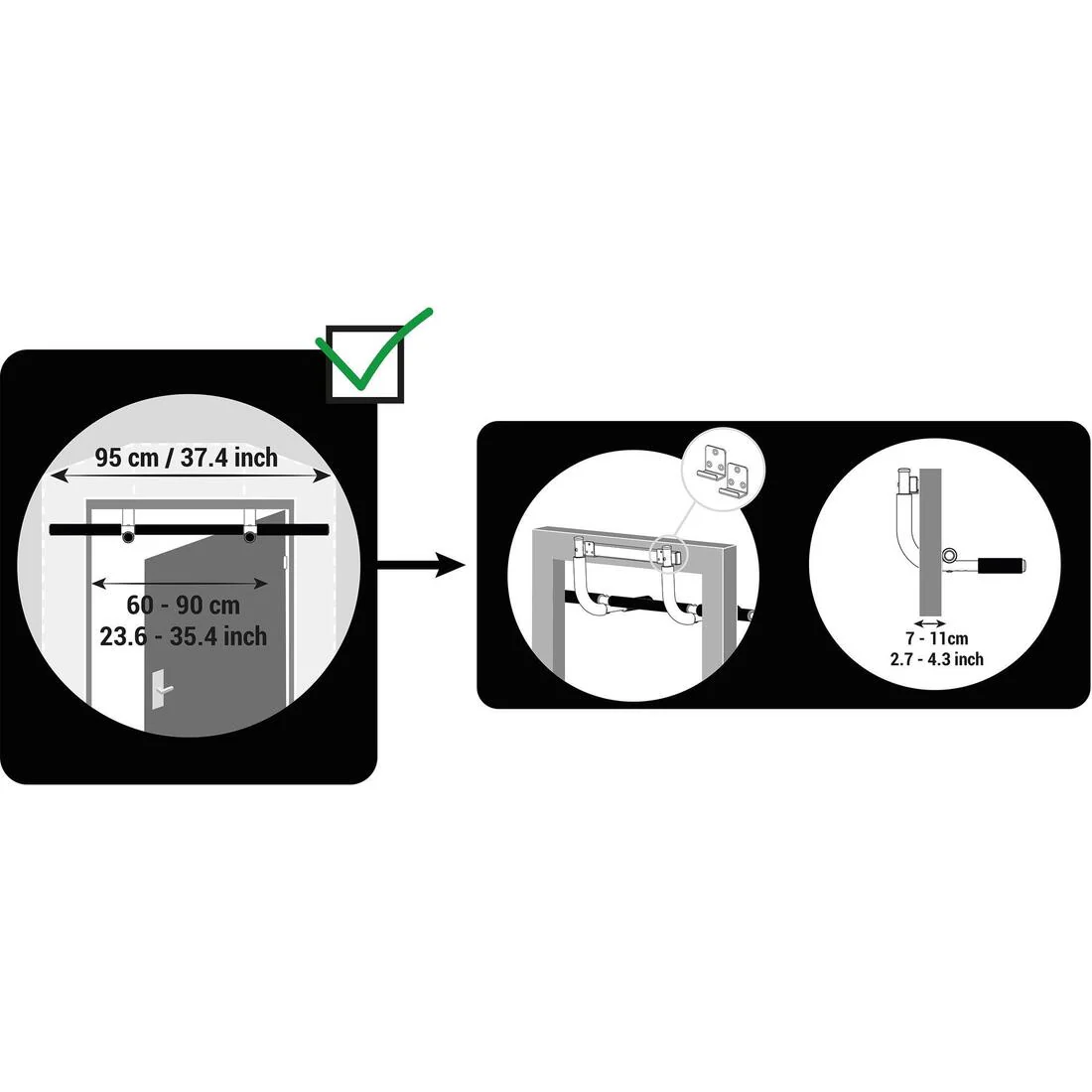 Strength Training Pull-Up Bar 500 - Image 2