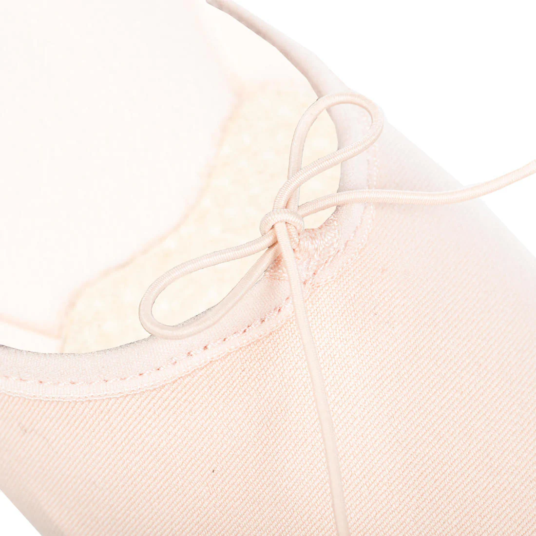 Stretch Canvas Split-Sole Demi-Pointe Ballet Shoes Size 7 to 7.5 - Salmon - Image 3