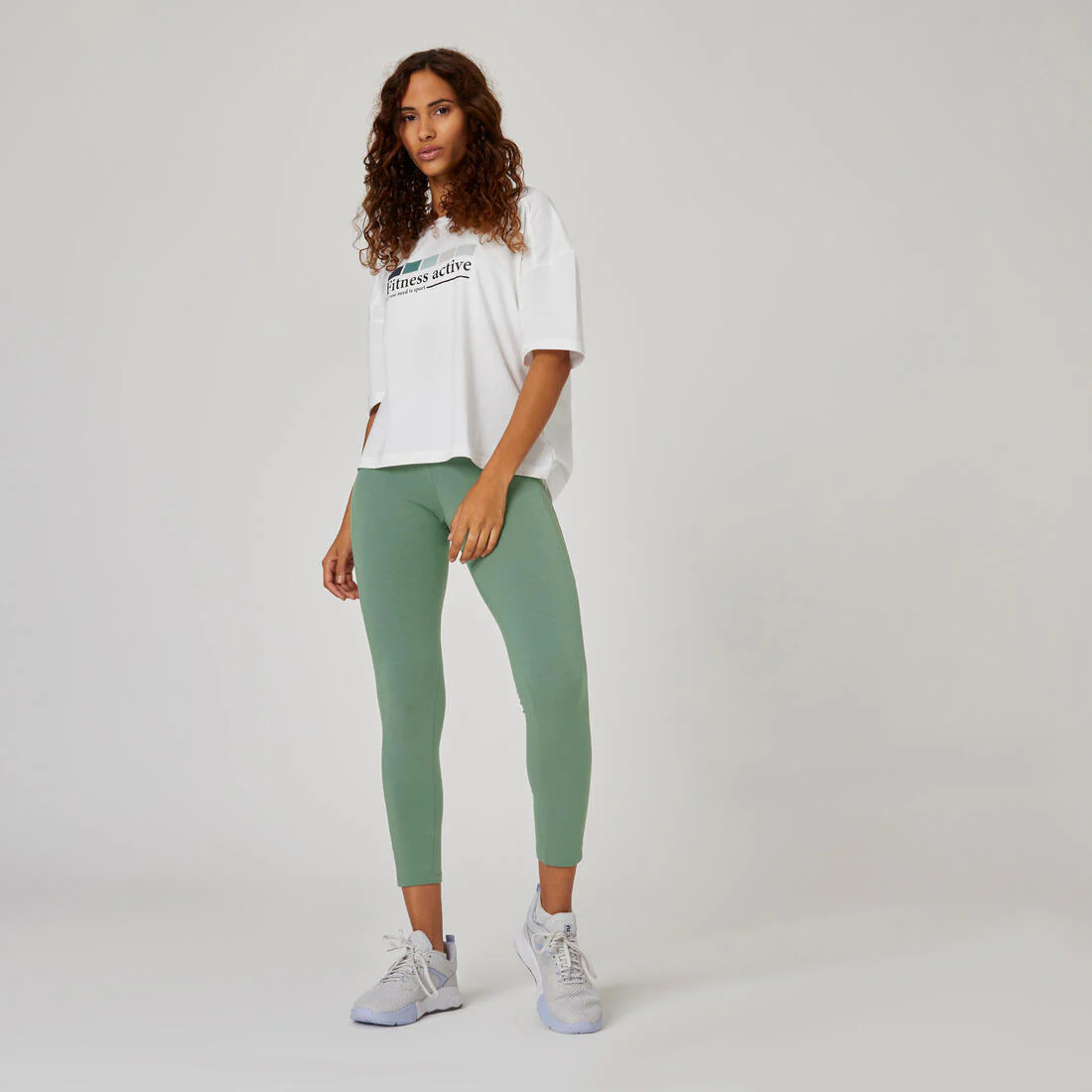 Stretchy Fitness Cotton Capri Leggings - Image 6