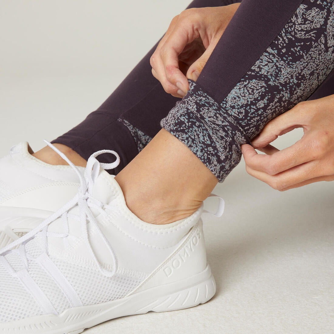 Stretchy High-Waisted Cotton Fitness Leggings Print - Image 10