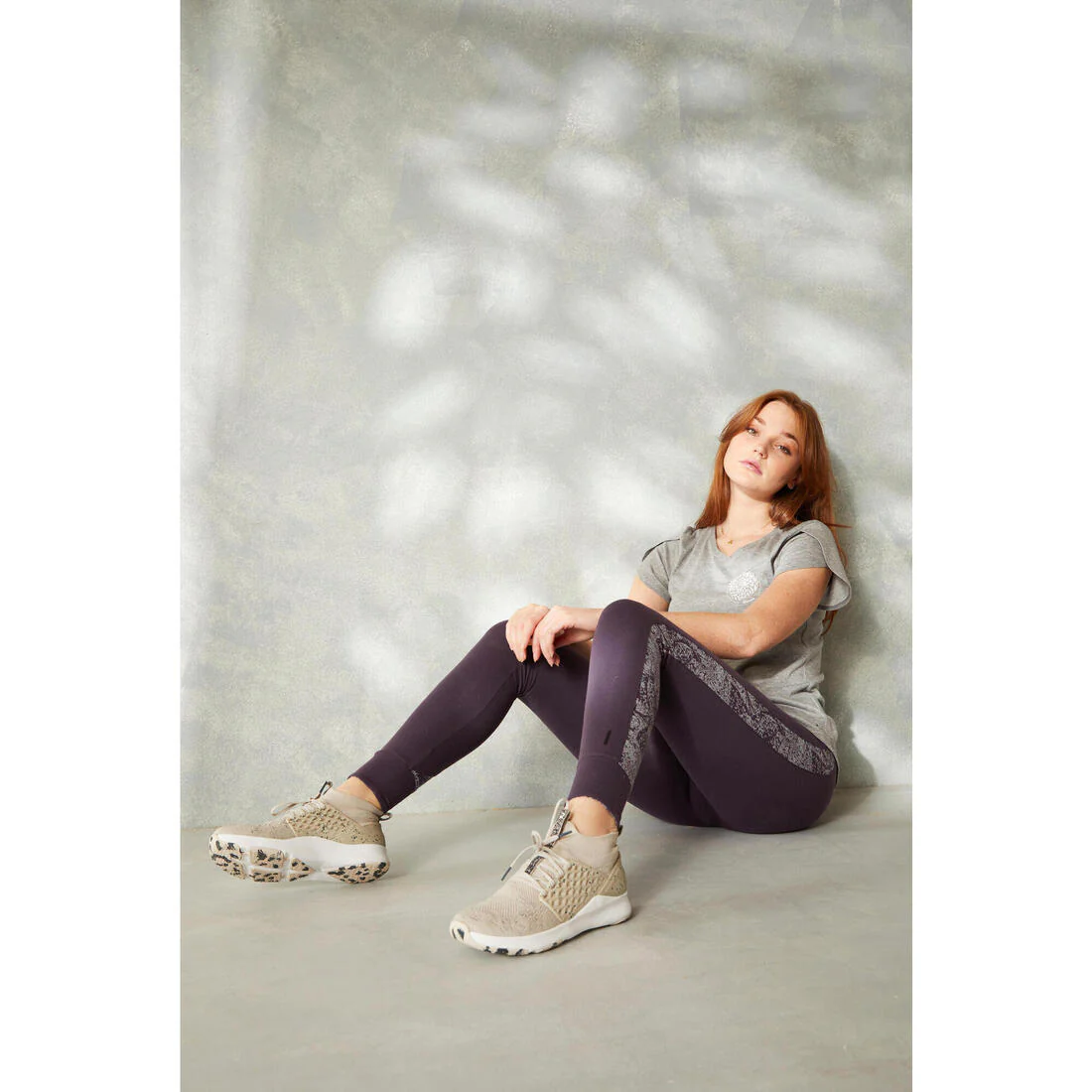Stretchy High-Waisted Cotton Fitness Leggings Print - Image 13