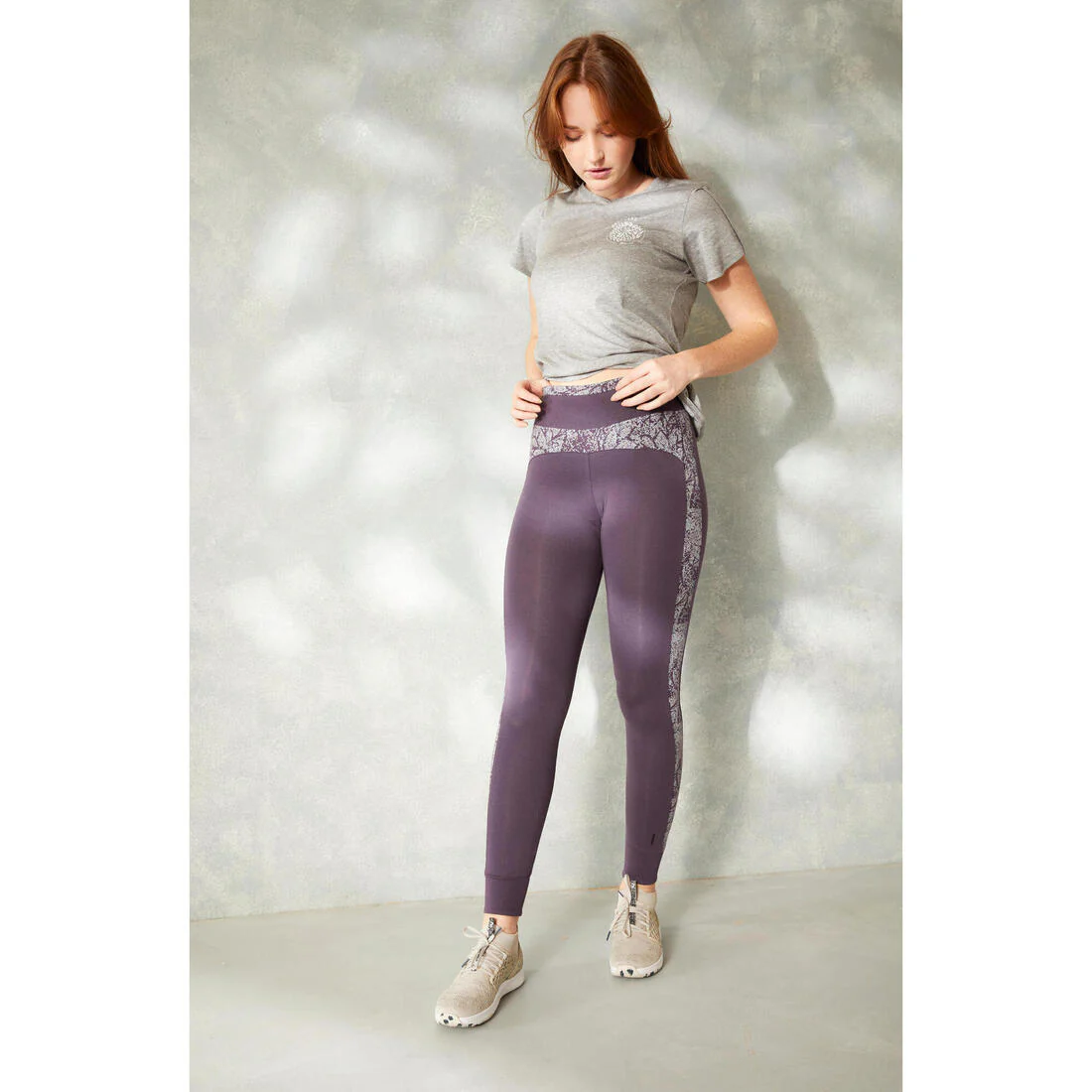 Stretchy High-Waisted Cotton Fitness Leggings Print - Image 15