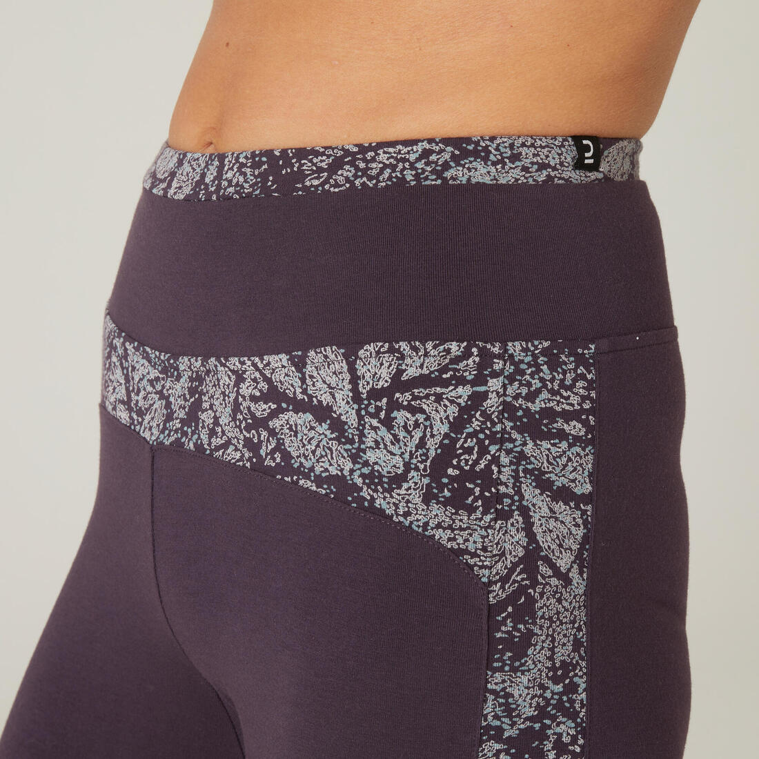 Stretchy High-Waisted Cotton Fitness Leggings Print - Image 7