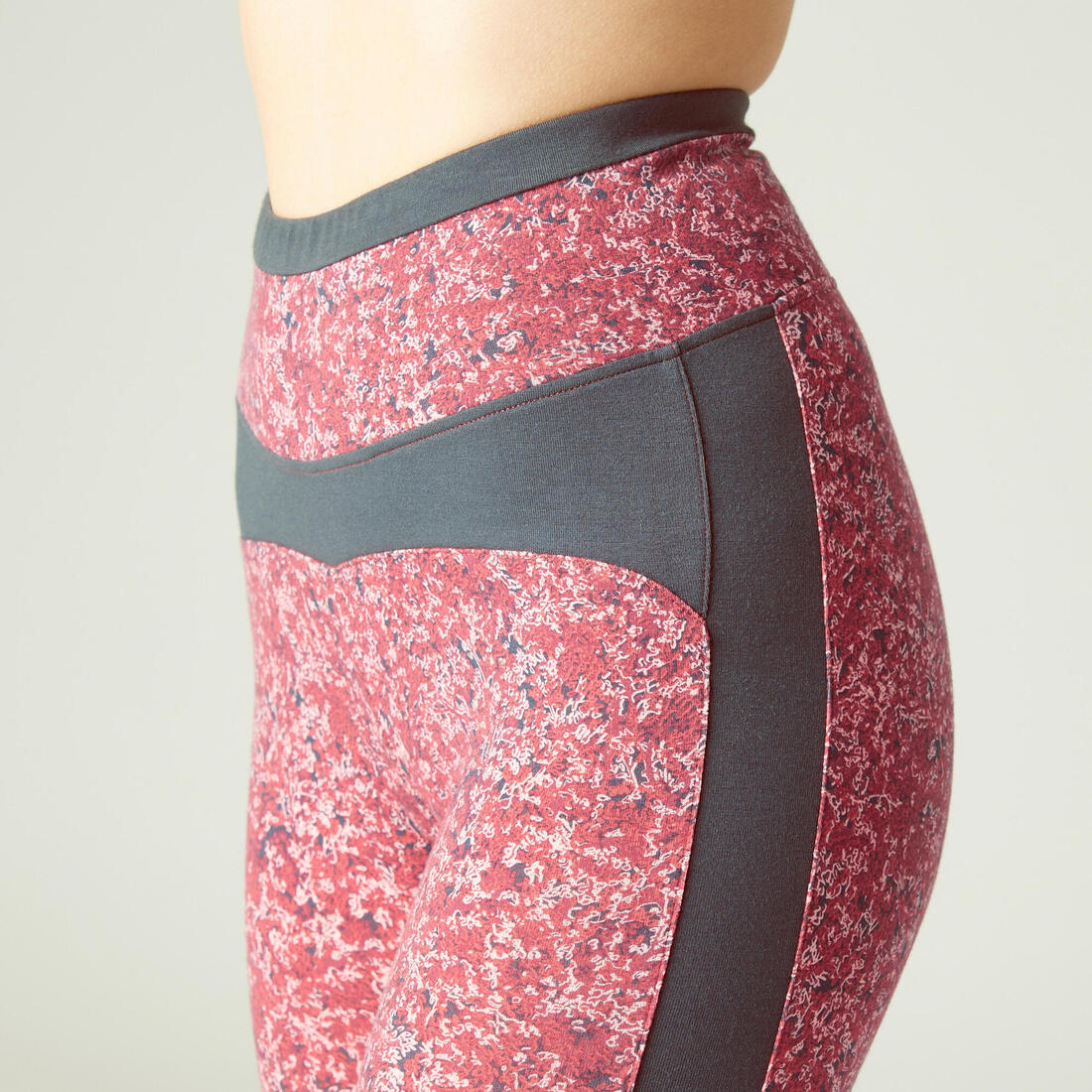 Stretchy High-Waisted Cotton Fitness Leggings Print - Image 8