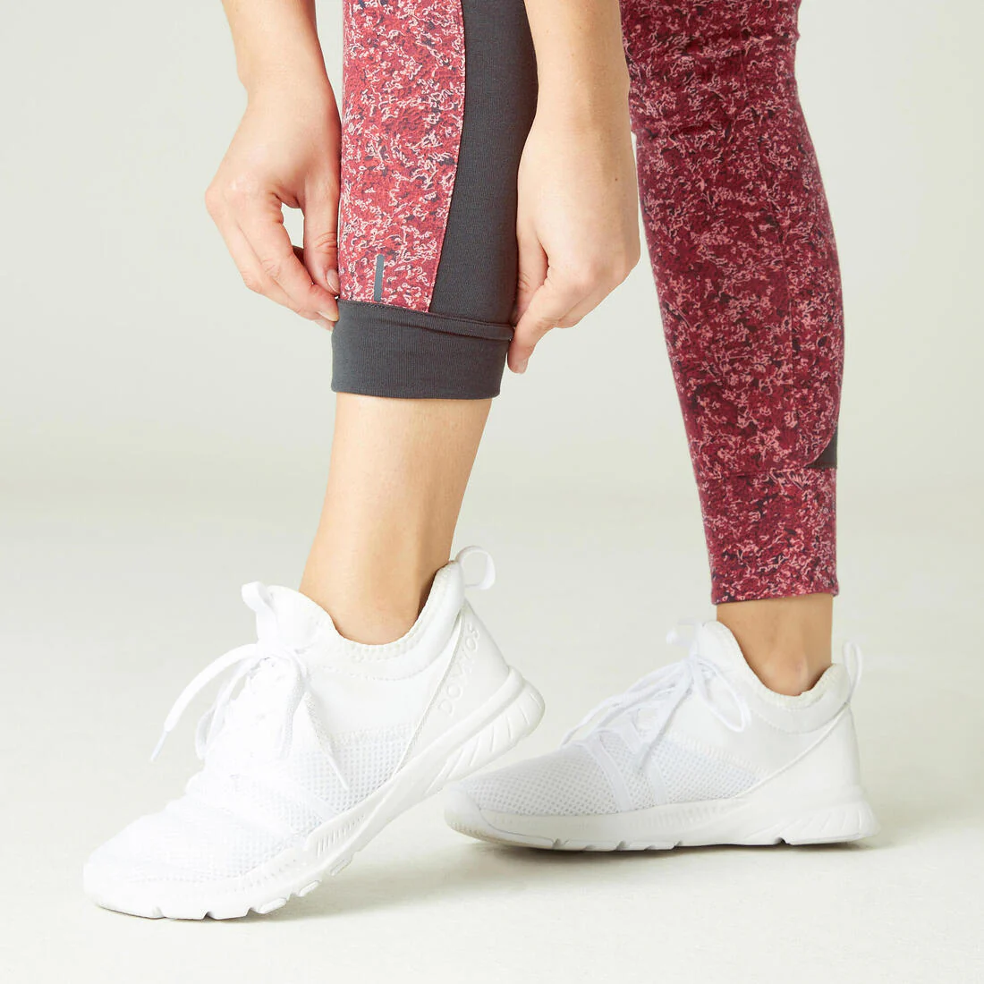 Stretchy High-Waisted Cotton Fitness Leggings Print - Image 9