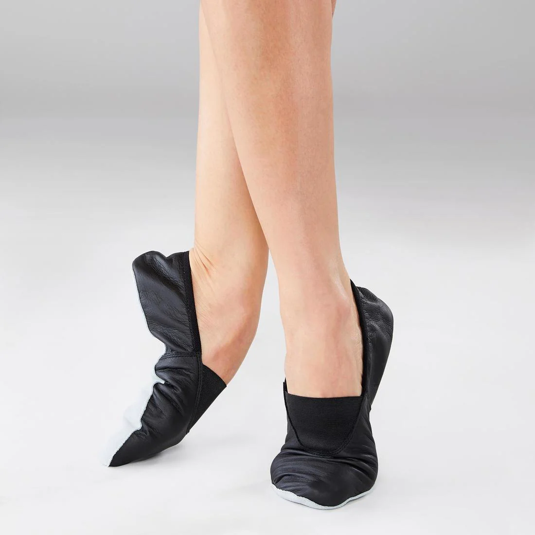 Supple Leather Modern Jazz Dance Shoes Size 7 to 8 - Black - Image 4