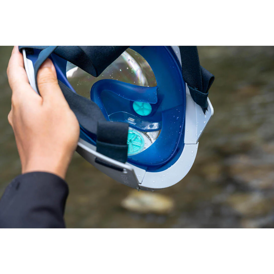 Surface snorkelling mask Easybreath + with acoustic valve > age 10 Lagoon - Image 26