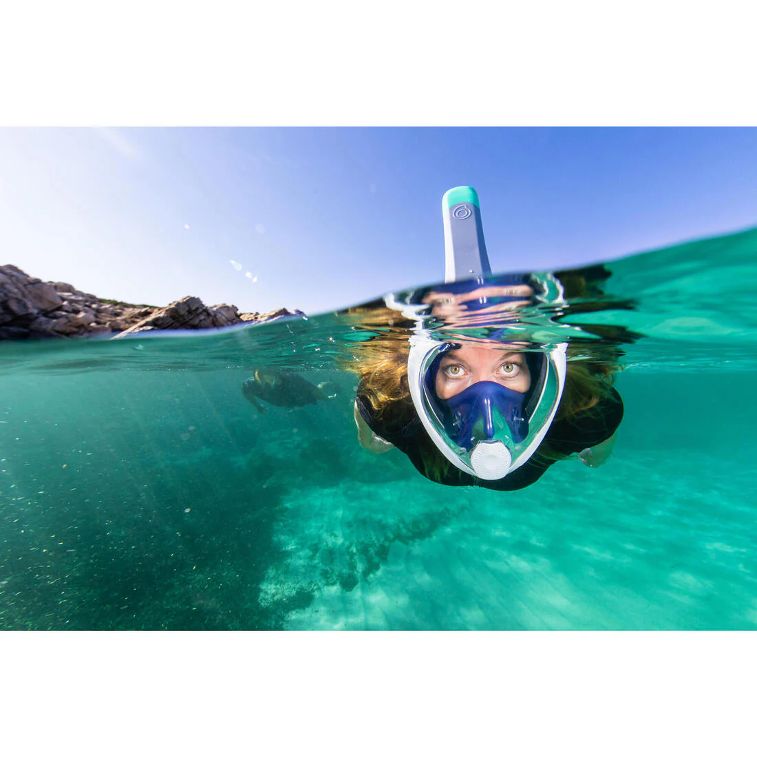 Surface snorkelling mask Easybreath + with acoustic valve > age 10 Lagoon - Image 27