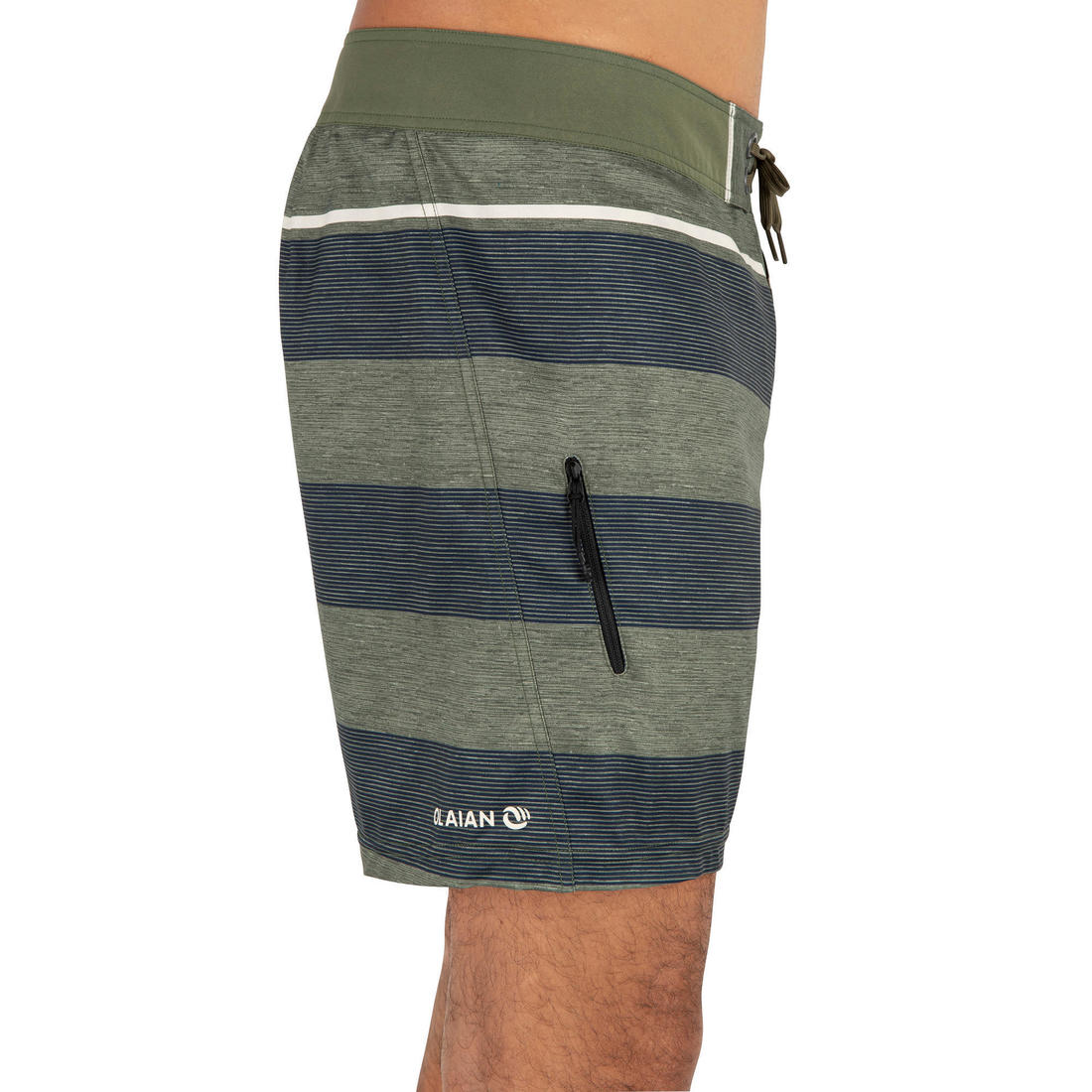 Surfing Short Boardshorts 500 - Lines Green - Image 3