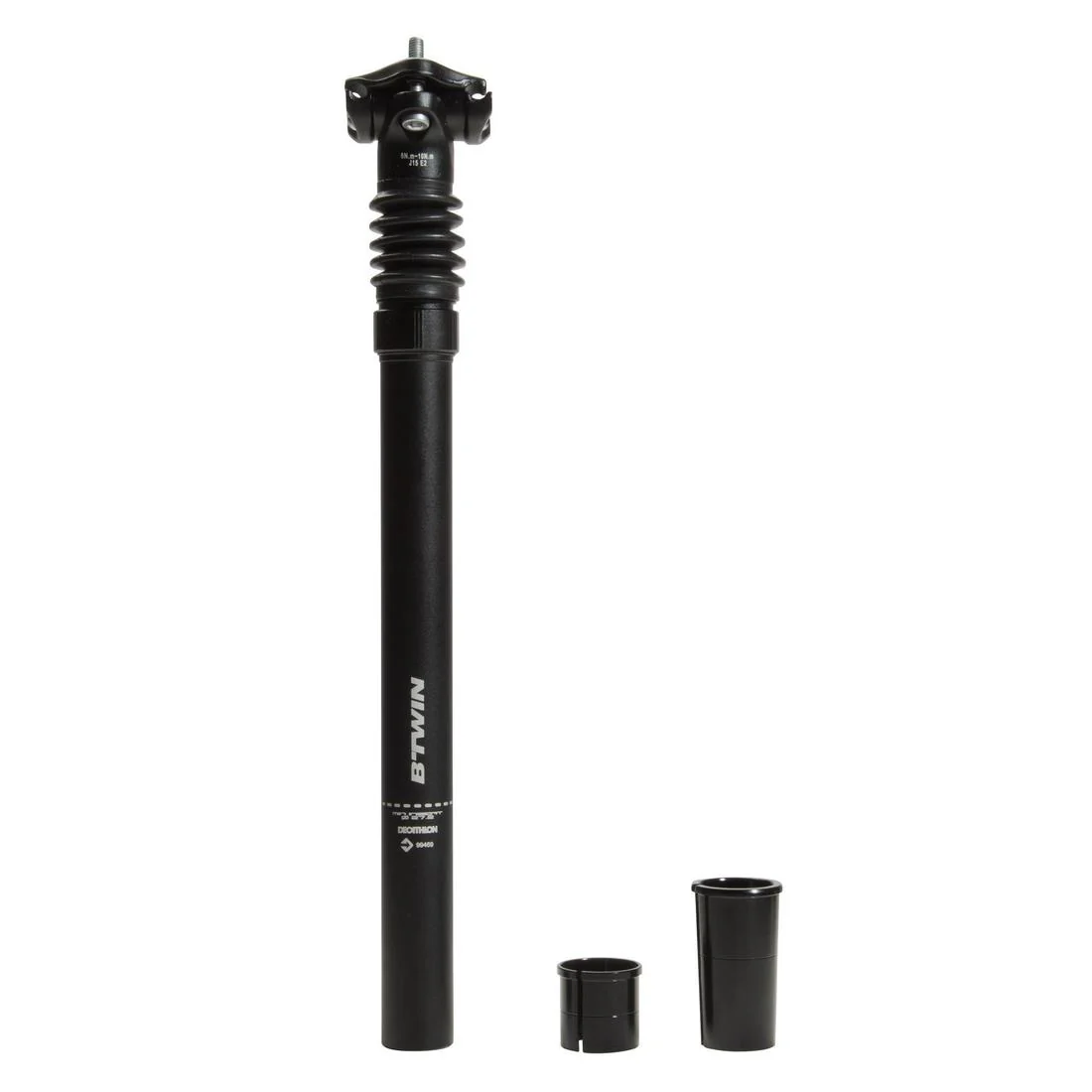 Suspension seat post with 27.2 mm diameter and 29.8 and 31.8 mm adaptor