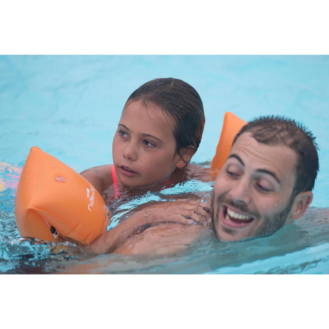 Swimming armbands for 30-60 kg juniors - orange - Image 7