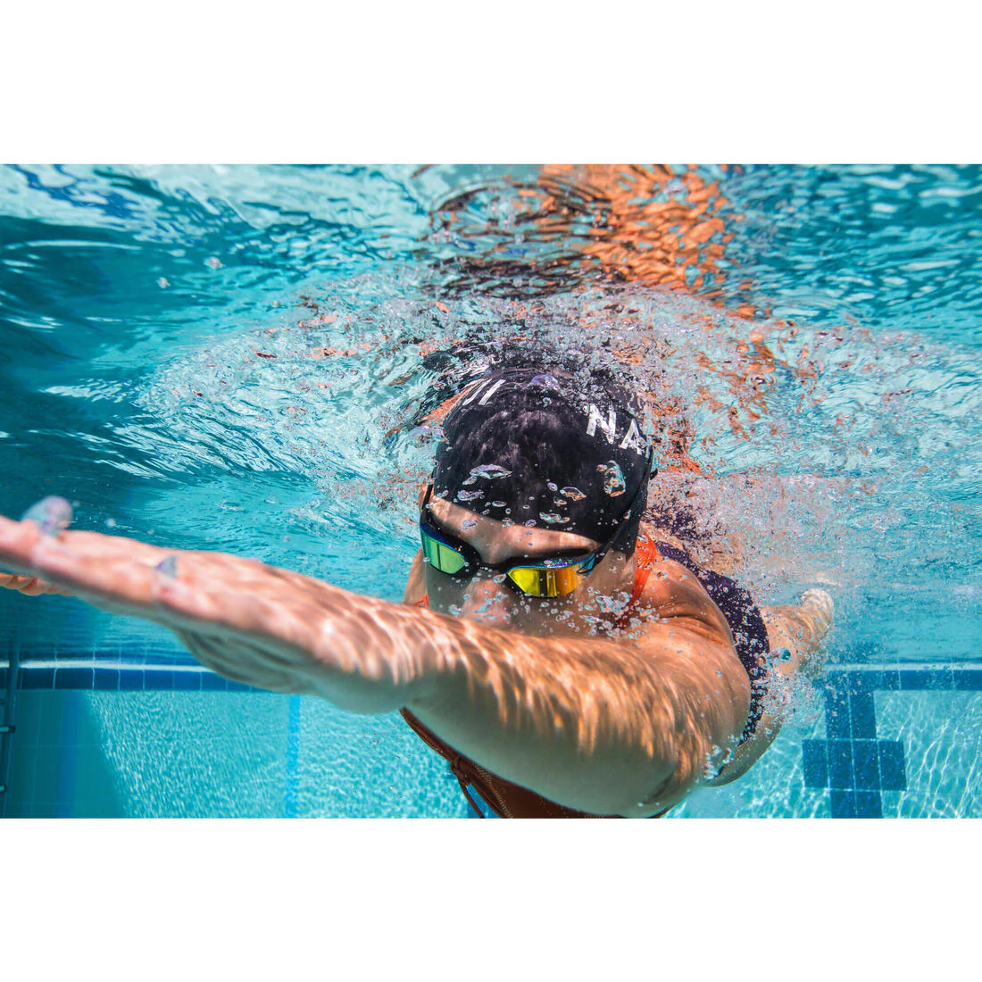Swimming goggles One Size Fits All - Bfast black mirror orange fire - Image 27