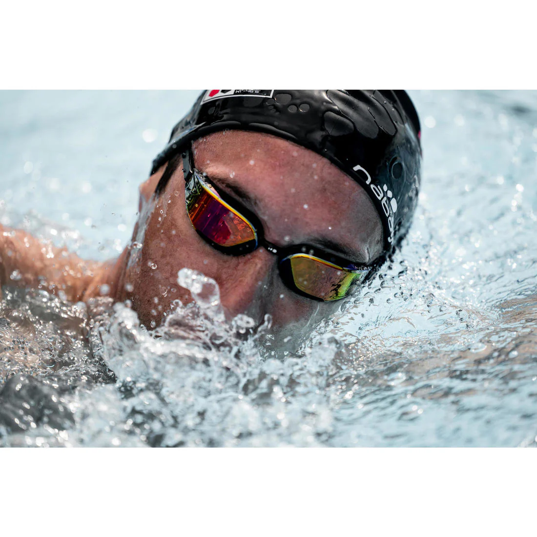 Swimming goggles One Size Fits All - Bfast black mirror orange fire - Image 30