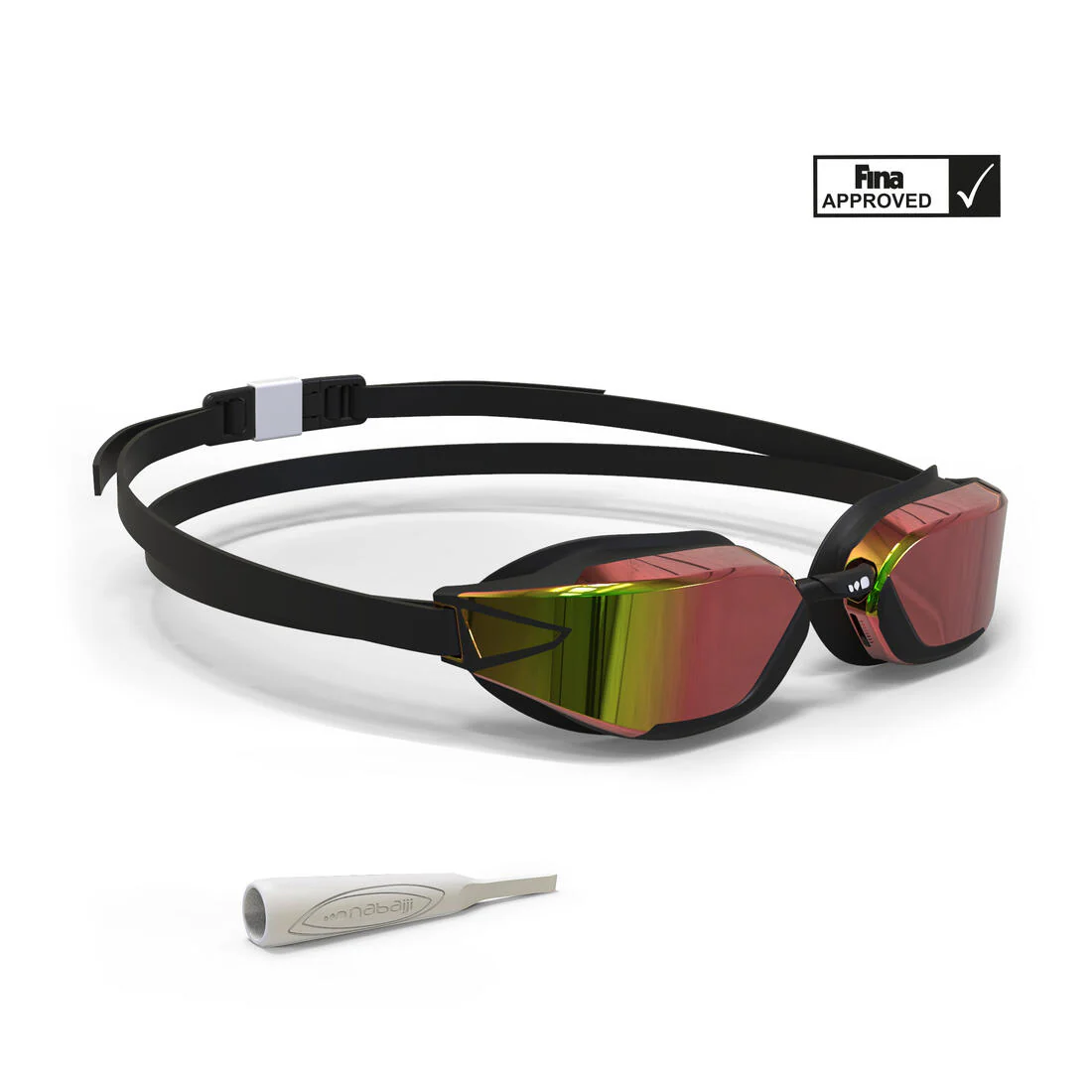 Swimming goggles One Size Fits All - Bfast black mirror orange fire - Image 5