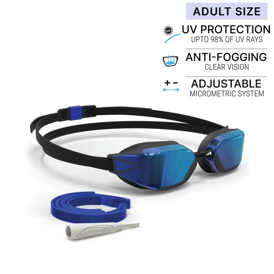 Swimming goggles One Size Fits All - Bfast black mirror orange fire - Image 6