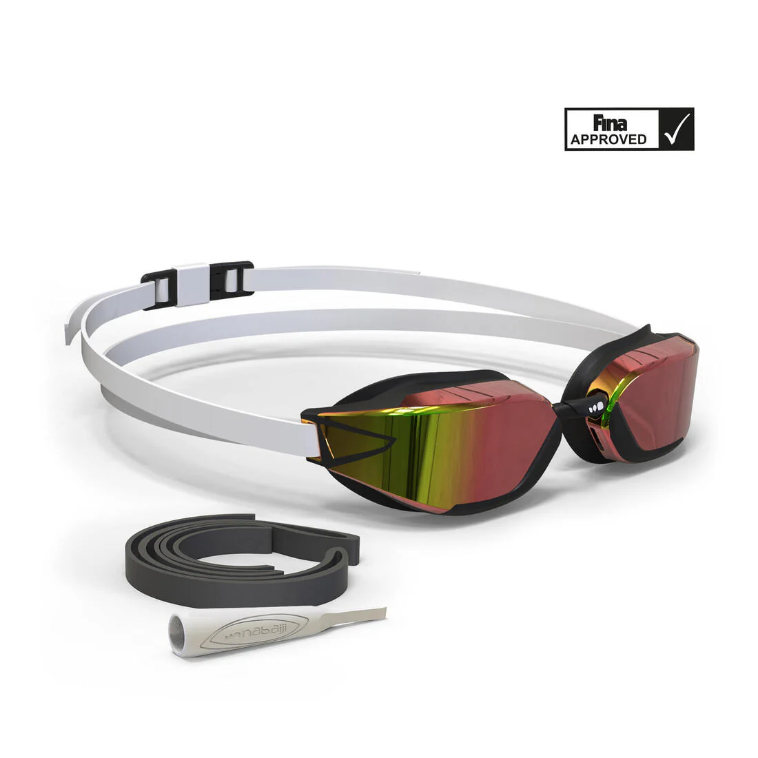 Swimming goggles One Size Fits All - Bfast black mirror orange fire - Image 7