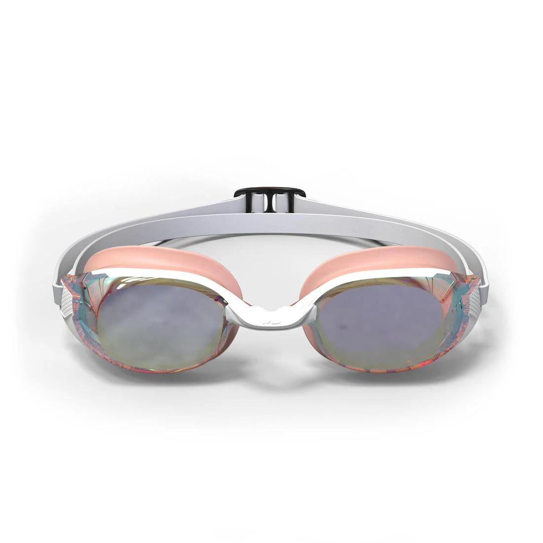Swimming goggles One Size Fits All - Bfit white mirror lenses pink pearl - Image 7