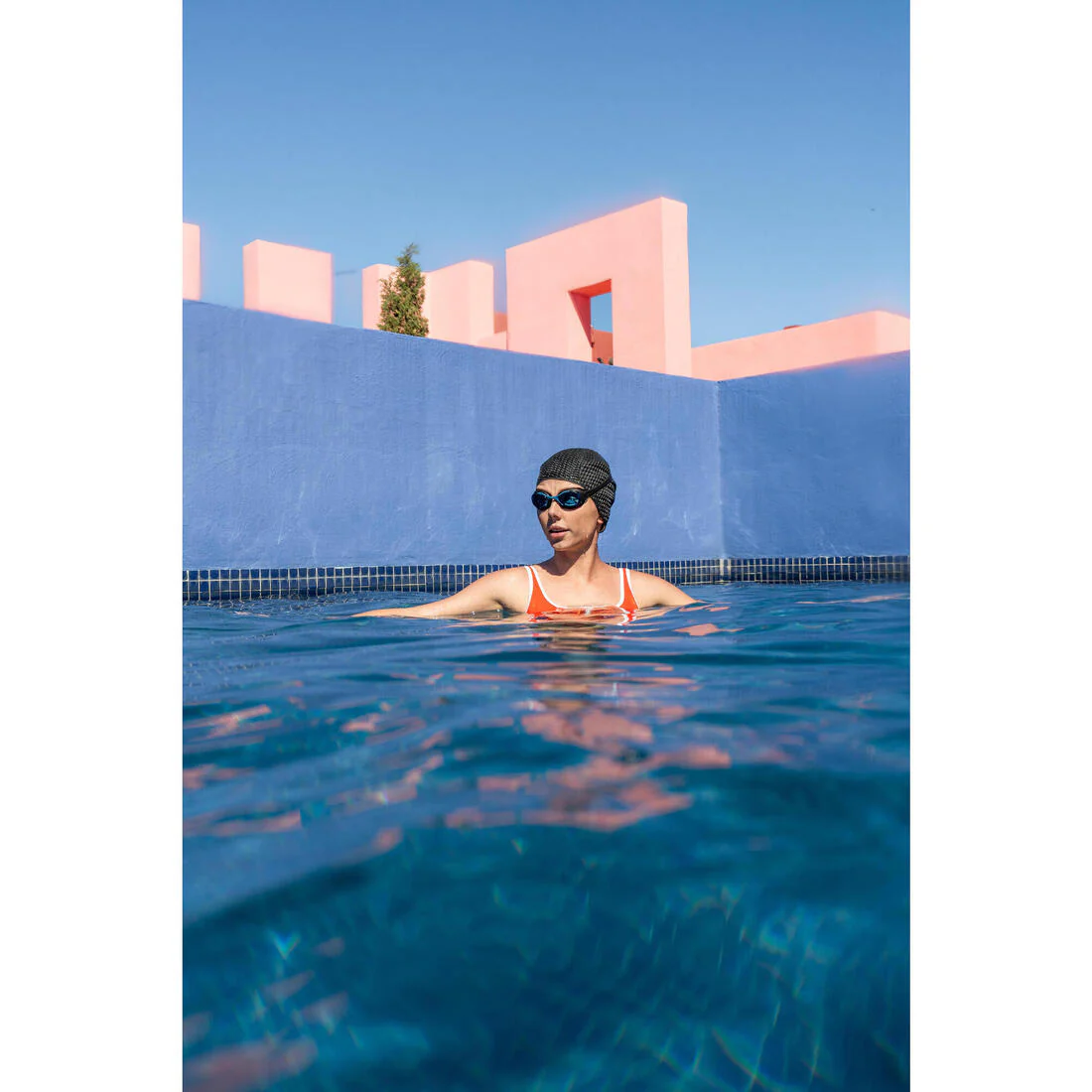Swimming goggles XBASE - Clear lenses - One size - Black blue - Image 7