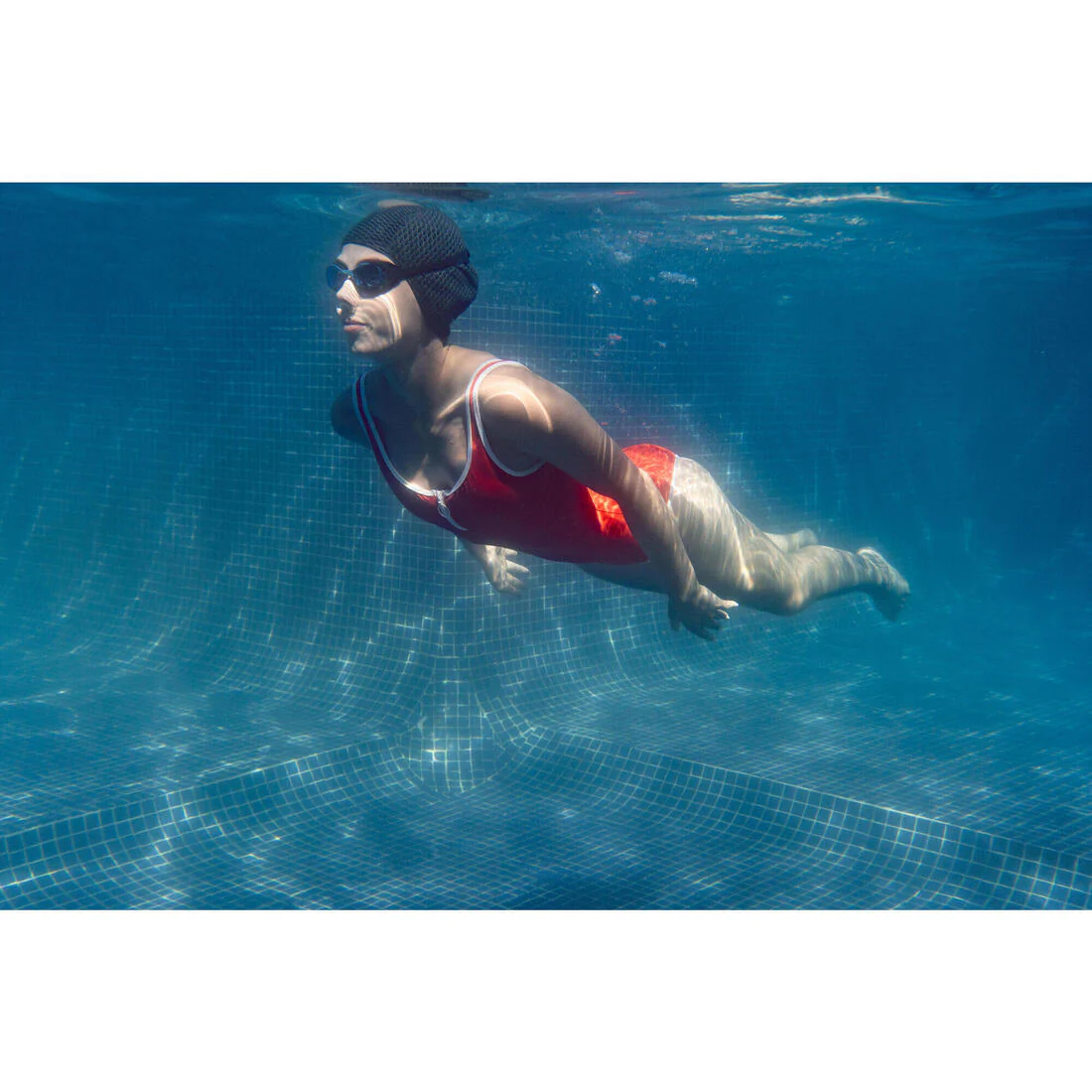 Swimming goggles XBASE - Clear lenses - One size - Black blue - Image 8