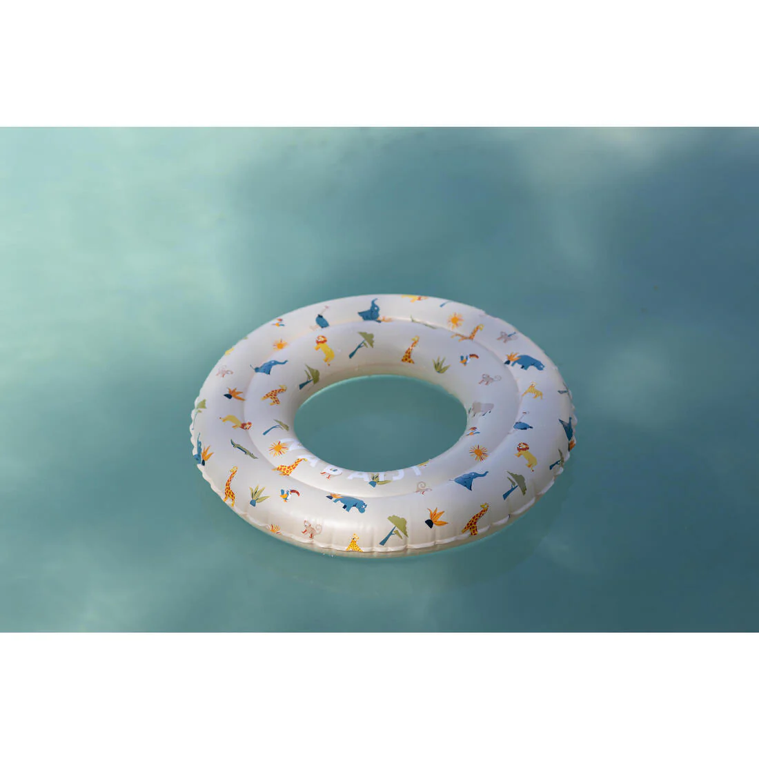 Swimming inflatable 51 cm pool ring for kids aged 3-6 - Green “PANDAS” print - Image 26
