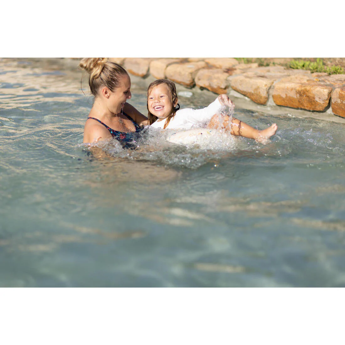 Swimming inflatable 51 cm pool ring for kids aged 3-6 - Green “PANDAS” print - Image 30