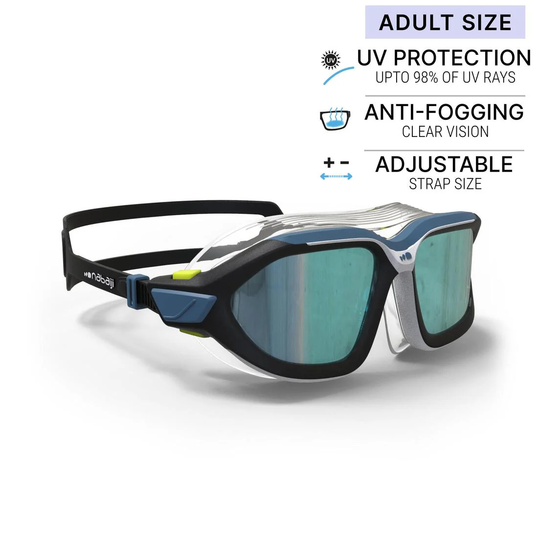 Swimming mask Active - Mirrored lenses - Size large - Image 6