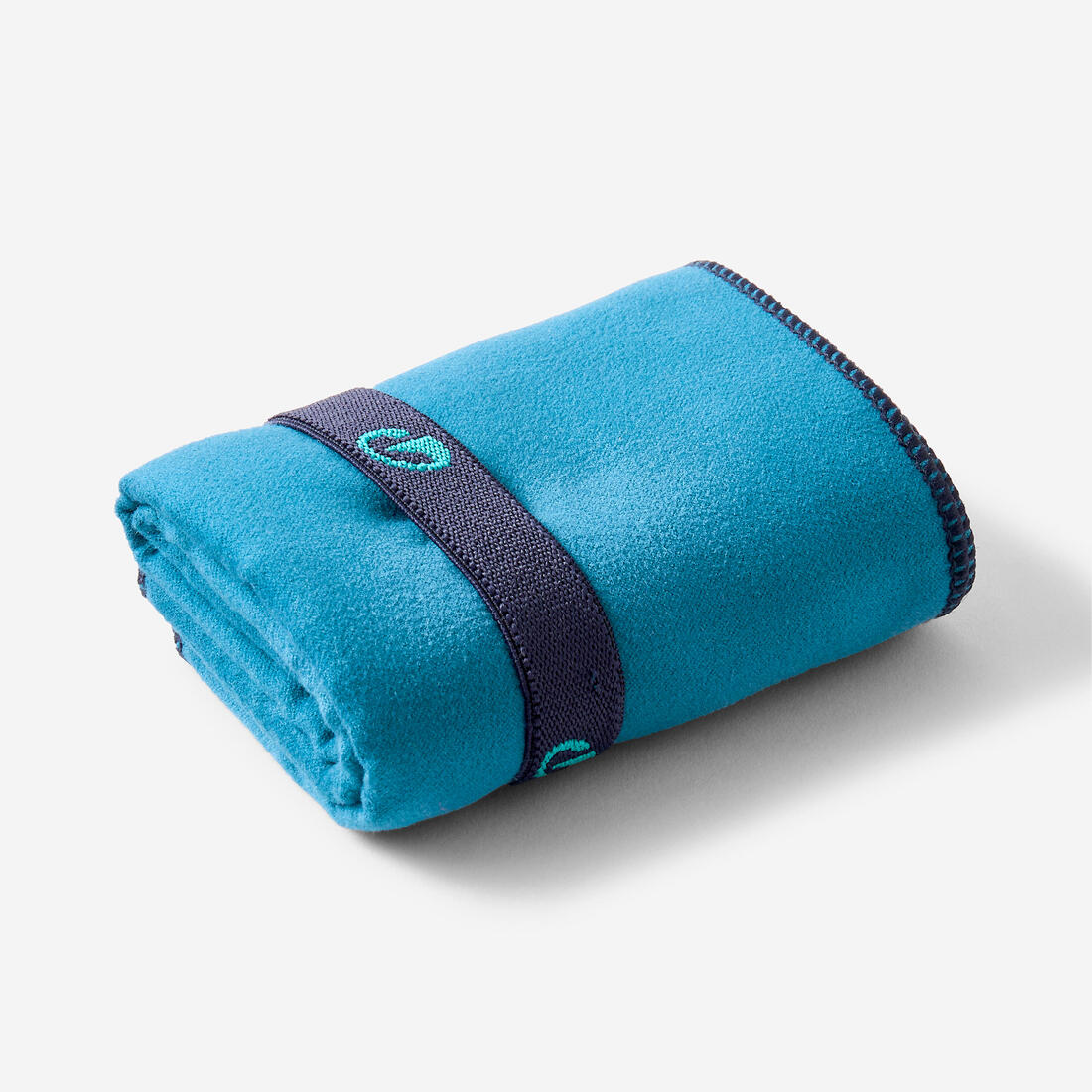 Swimming Microfibre Towel Size S 39 x 55 cm double-sided blue/green - Image 3