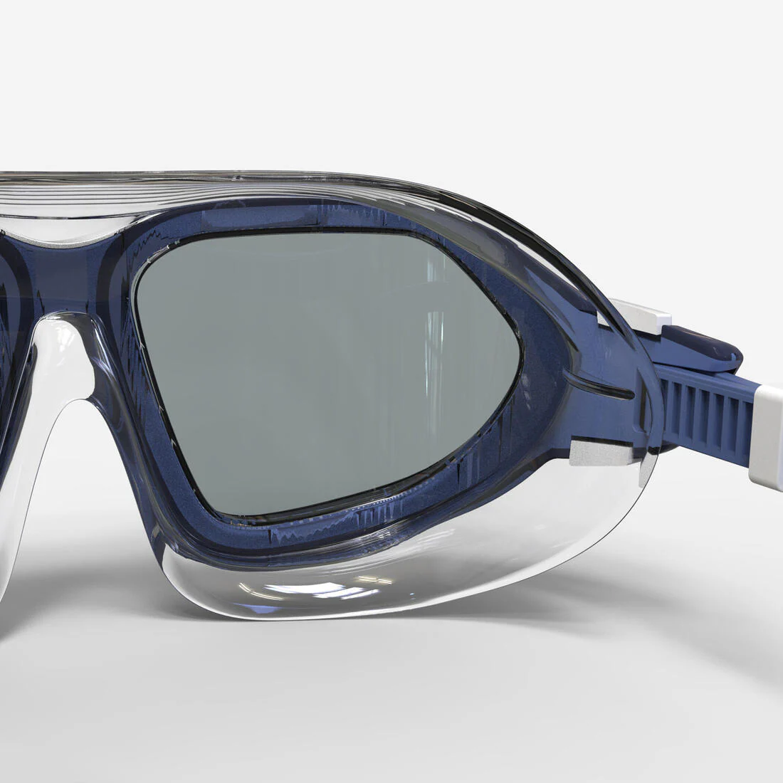 Swimming pool mask ACTIVE - Mirror lenses - Small size - Blue white - Image 6