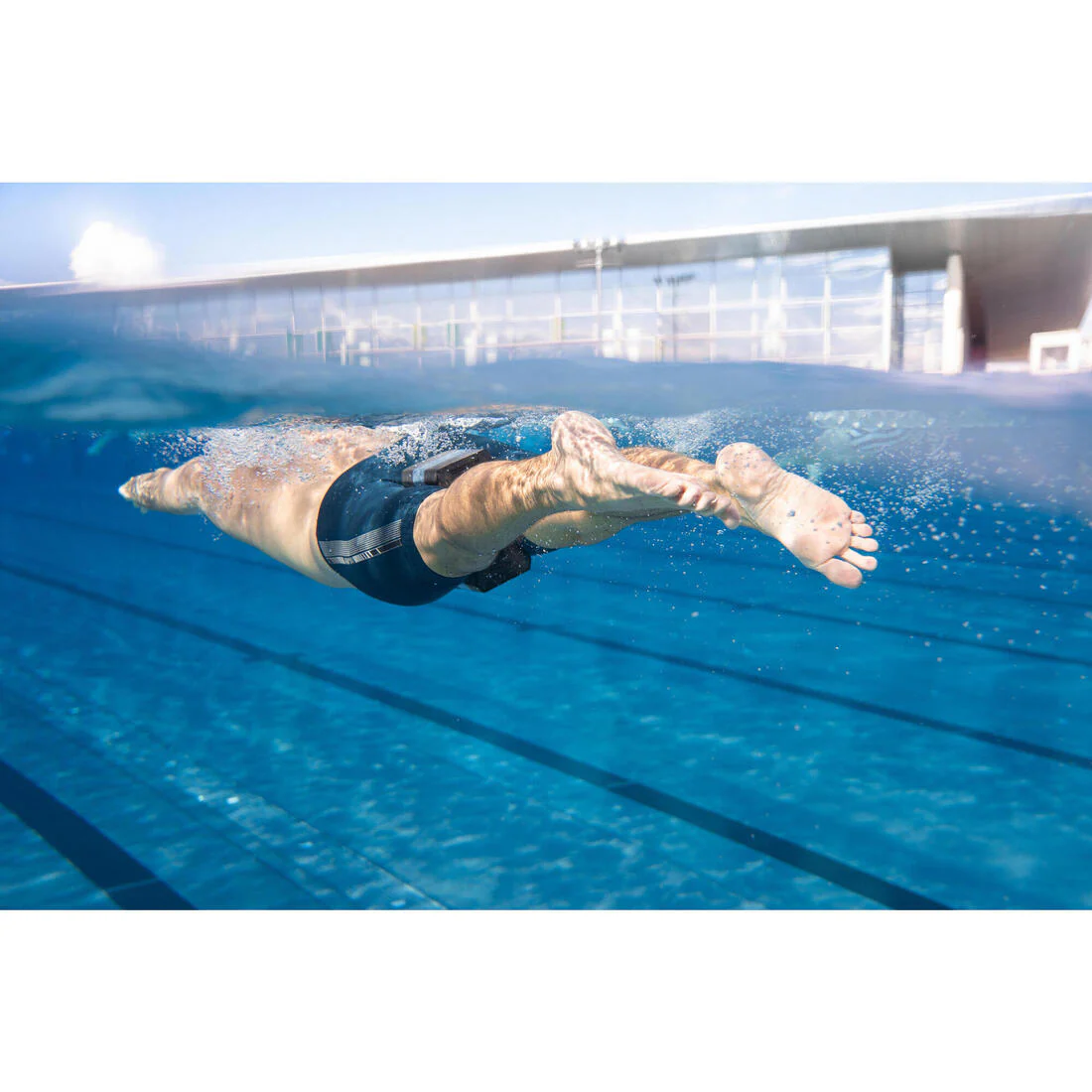 Swimming Pullbuoy 500 Size L BLACK BLUE - Image 10