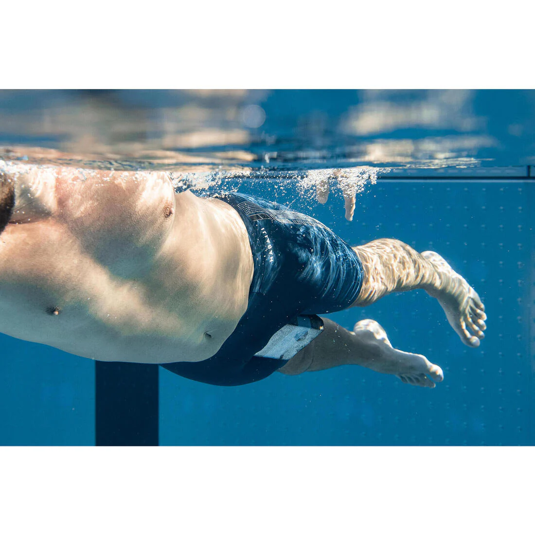 Swimming Pullbuoy 500 Size L BLACK BLUE - Image 7