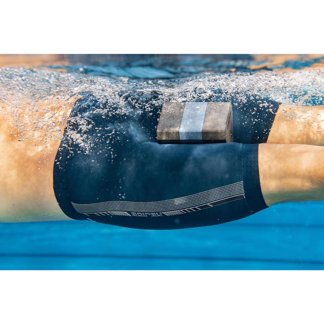 Swimming Pullbuoy 500 Size L BLACK BLUE - Image 9