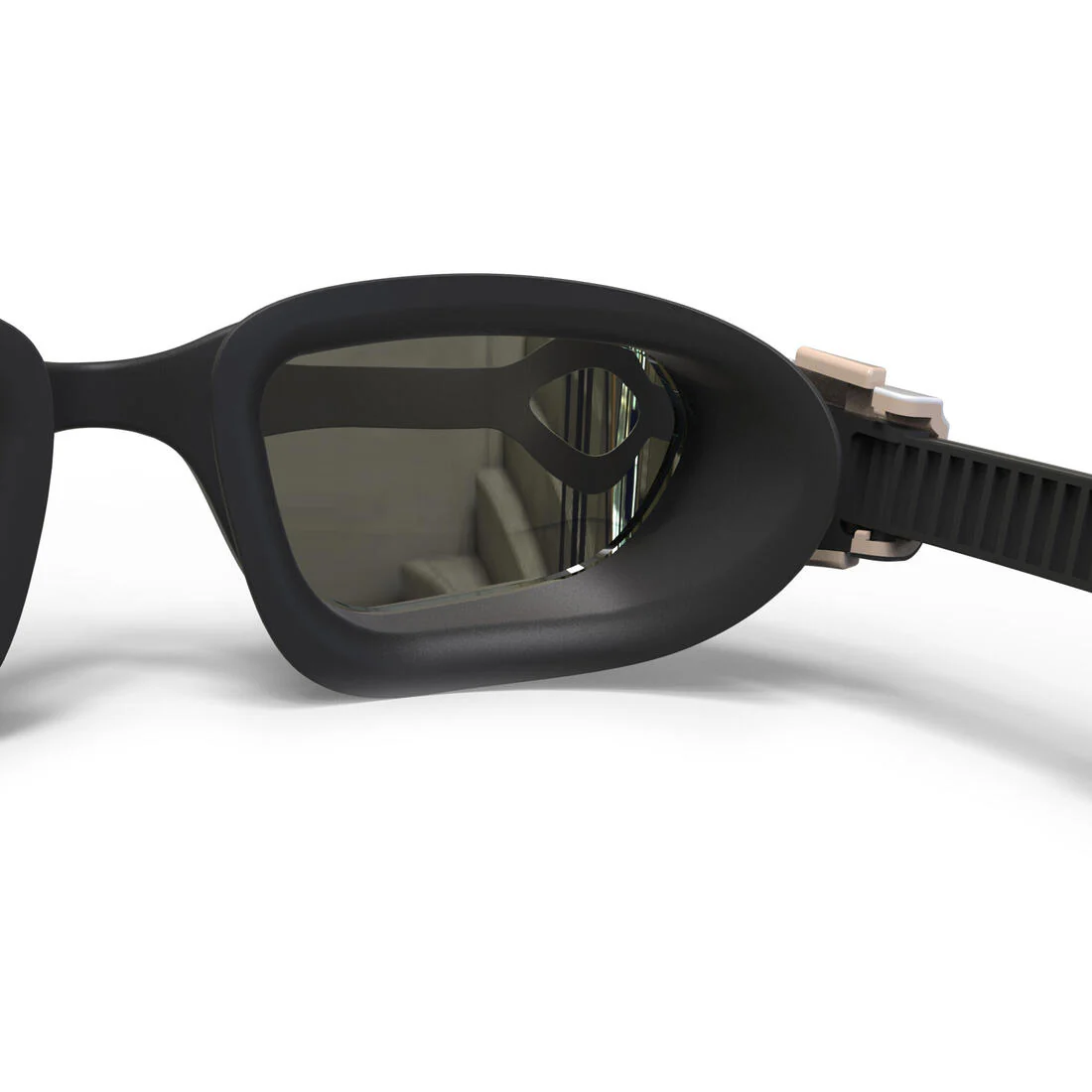 Swimming SPIRIT goggles - Mirror lenses - Large - Black beige white - Image 5