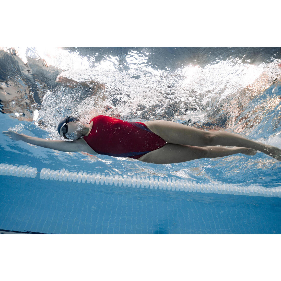 Swimming SPIRIT goggles - Mirror lenses - Large - Black beige white - Image 6