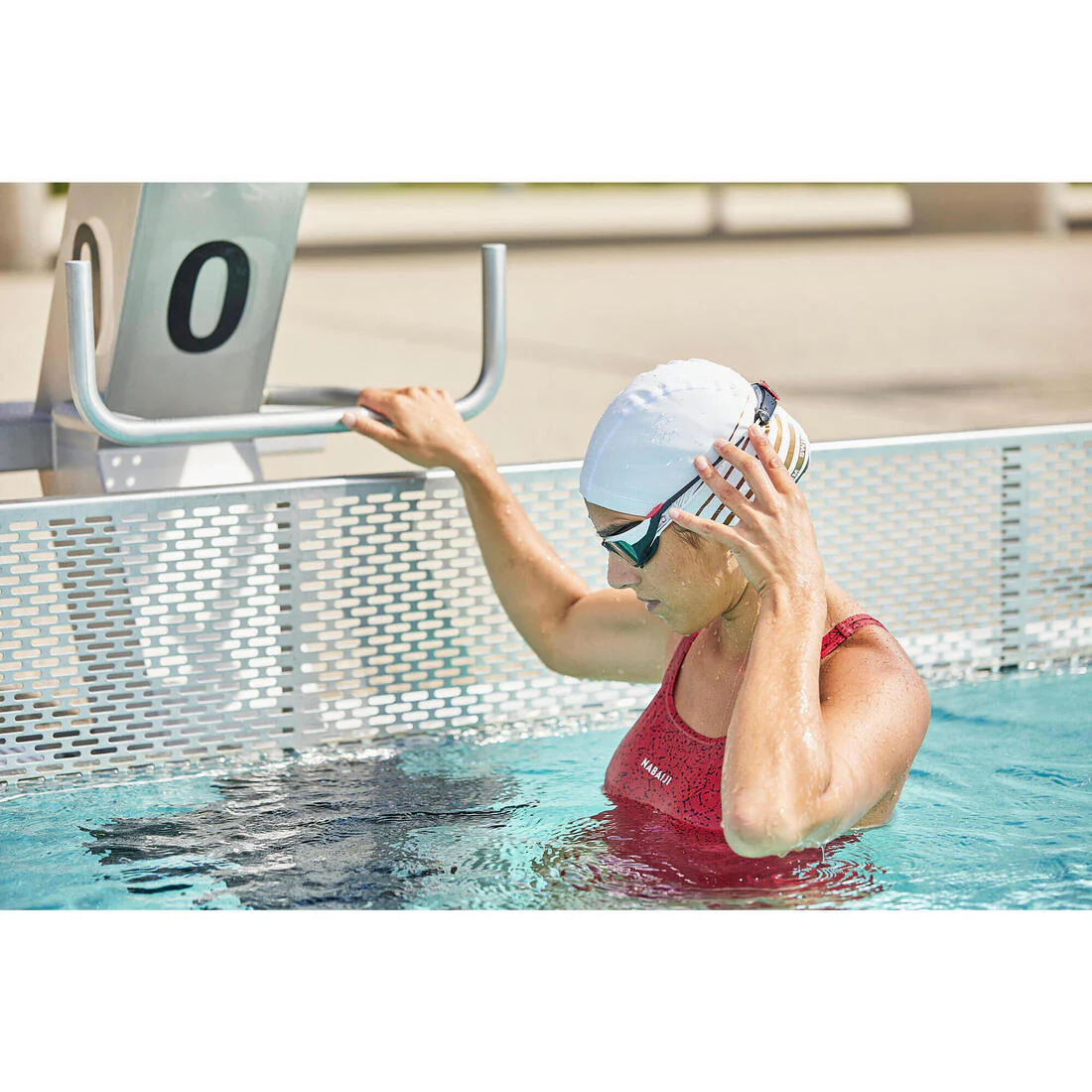 Swimming SPIRIT goggles - Mirror lenses - Large - Black beige white - Image 9