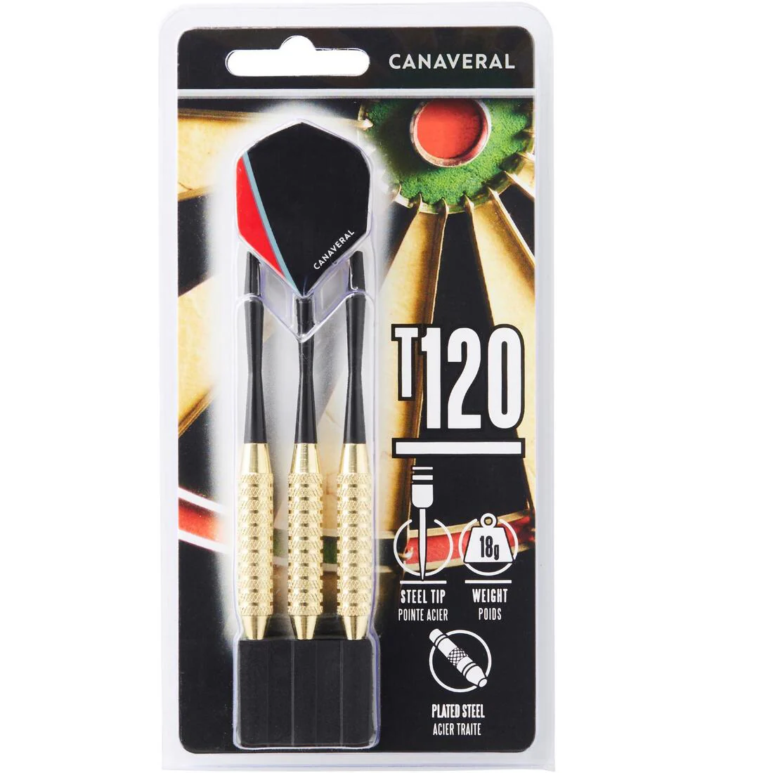 T120 Steel-Tipped Darts Tri-Pack - Image 2