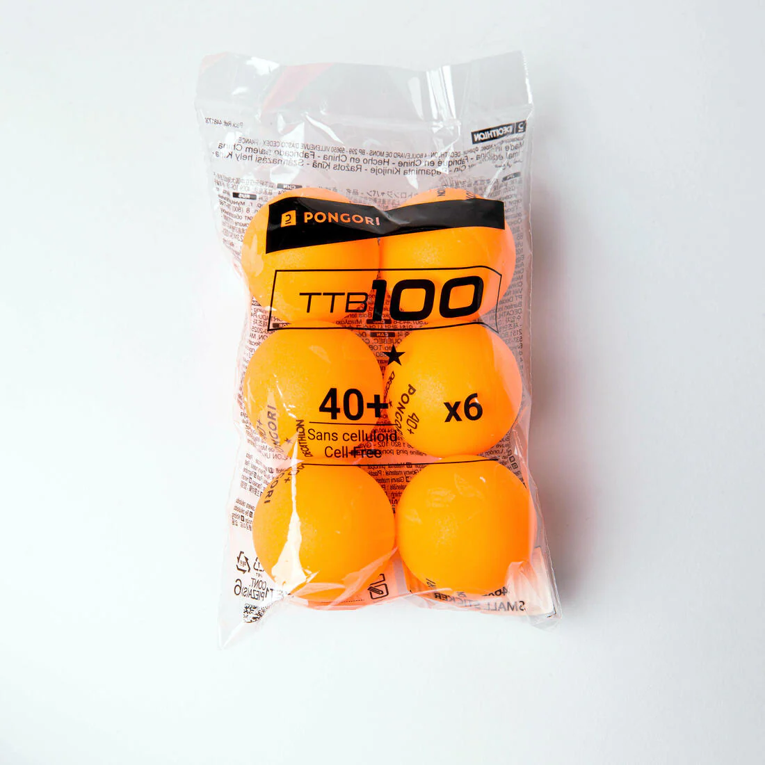 Table Tennis Balls TTB 100 1* 40+ 6-Pack - Image 4