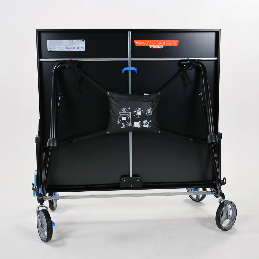 Table Tennis Folded Table Cover - Black - Image 5