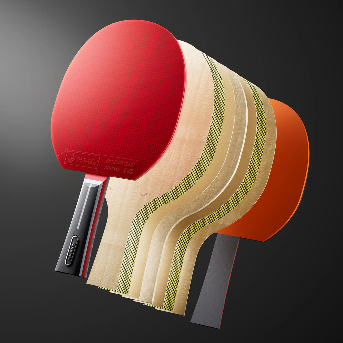 Table Tennis ITTF Club Bat TTR 930 Spin H-Carbon 7* - Image 4