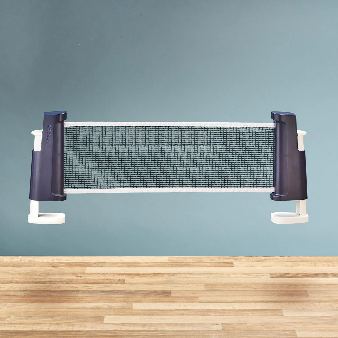 Table Tennis Set with Posts and Adjustable Rollnet - Blue/White - Image 2