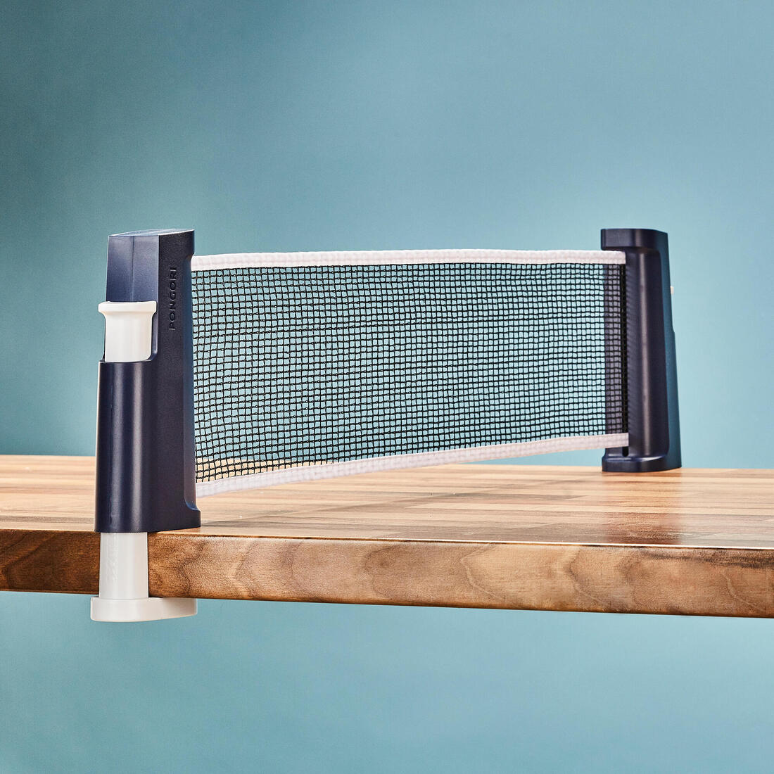 Table Tennis Set with Posts and Adjustable Rollnet - Blue/White - Image 6