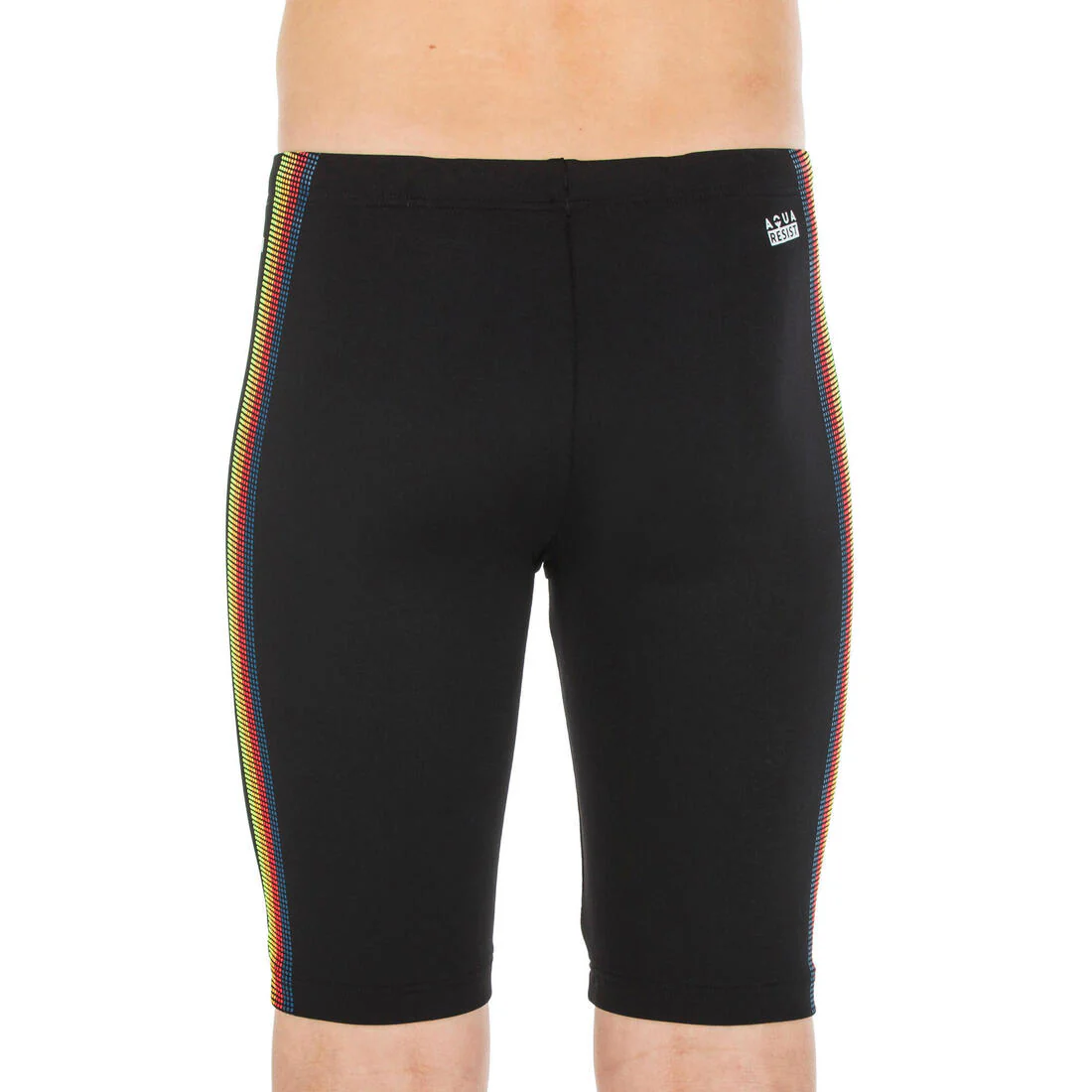 Teen boys’ Swimming Jammer Fitib Black/Neon - Image 3