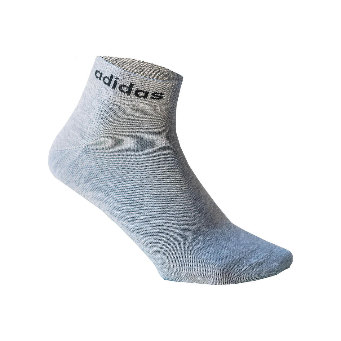 Thin Mid Sports Socks Tri-Pack - Black/White/Grey - Image 2